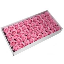 50 x Craft Soap Flowers - Med Rose - Blush von Ancient Wisdom