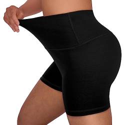 Ancrina Hoch taillierte Biker-Shorts für Damen – 10,2 cm Bauchkontrolle, Fitness, Workout, Yoga, Laufen, sportlich, butterweiche Spandex-Shorts von Ancrina
