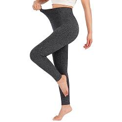 Ancrina Leggings mit hoher Taille für Damen, weiche, Dehnbare Leggings, sportliche Bauchkontrollhose für Lauf-Workout-Strumpfhosen von Ancrina