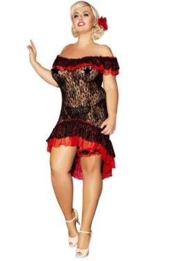 Andalea Flamenco Kleid Minikleid Größe: 54/56 von Andalea