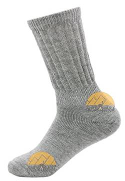 Caring Warm therapeutische Alpaka-Socken für schlechte Durchblutung, nicht reizend, glatte Naht, hellgrau, Größe L von AndeanSun