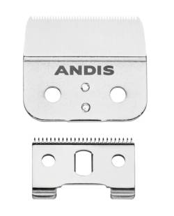 Andis 04604 Outliner II Trimmer Ersatzmesser - aus Edelstahl und Karbonstahl, eng schneidende quadratische Klinge, tiefe Zahnklinge für knackige Umrisse & Designs - für GO & GTO Trimmer, silber von Andis