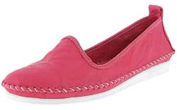 Andrea Conti Damen Mokassin Leder Slipper Ballerina Eyecatcher bequem 0027449,Rosa,Größe:38 EU von Andrea Conti