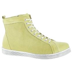 Andrea Conti Damen Schnürer Sneaker, Limone, 38 EU von Andrea Conti