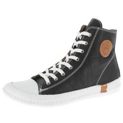 Andrea Conti Damen Schnürer Sneaker, schwarz, 36 EU von Andrea Conti