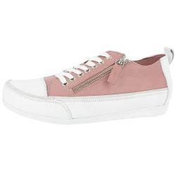 Andrea Conti Damen Schuhe Halbschuh Low Top Sneaker lässig Sommerfarbe 0345911, Größe:41 EU, Farbe:Rosa von Andrea Conti