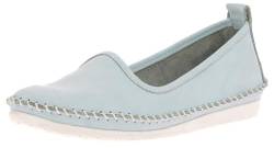 Andrea Conti Damen Slipper 0027449 Ballerina Mokassins, Größe:38 EU, Farbe:Blau von Andrea Conti