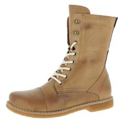 Andrea Conti Damen Stiefeletten Schnürboots Leder 0348760, Größe:37 EU, Farbe:Braun von Andrea Conti