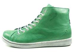 Andrea Conti Sneaker High mit Reißverschluss 0341500 Damen Schnürboots, Größe:37 EU, Farbe:Grün von Andrea Conti