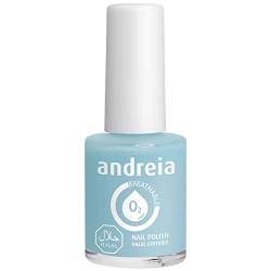 Andreia Nagellack Halal - Atmungsaktiv Luft - Wasser-Durchlässig - Ungiftig Farbintensiv - Naturkosmetik - Farbe B3 Blau - Grüntöne 10.5 ml von Andreia