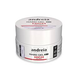 Andreia Professional Hartes Nagelgel Zweiphasig 2 in 1 LED und UV Gelaufbau - Gel mit hoher Viskosität für harte, starke Nägel, Spitzen und Verlängerungen - Aufbaugel für Nägel - Farbe Klar 44g von Andreia