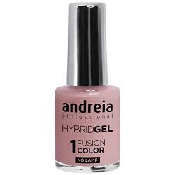 Andreia Professional Hybrid Gel Nagellack - 2 Schritte und keine Lampe erforderlich Langlebig und leicht zu entfernen - Fusion Farbe H12 Natürliche Nude Tan - Shades of Nudes - Weiche Farben 10.5 ml von Andreia