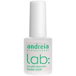 Andreia Professional Multivitamin Base Coat - LAB-Nagelbehandlungen zur Verhinderung von Brüchen, Splittern oder Rissen - Tägliche Nagelpflege angereichert mit Vitaminen 10,5 ml von Andreia