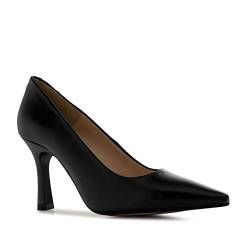 Andrés Machado - Business Pumps für Junge Frauen aus Glattleder - Aurora - Elegante Damenschuhe mit Absatz Stilettos High Heels für den Sommer - Schwarz EU 33 von Andrés Machado