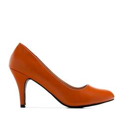 Andrés Machado - Elegante Business Pumps aus Lederimitat für Damen mit 9,5 cm Absatz – AM422 – High-Heels hohe Damenschuhe für den Sommer – Soft Terrakotta Größe EU 44 von Andrés Machado