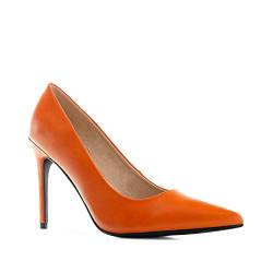 Andrés Machado - Elegante Pumps für Damen Junge Frauen - AM5371 - High Heels Klassische Damenschuhe mit Absatz und extra breitem Fußbett - Orange EU 42 von Andrés Machado