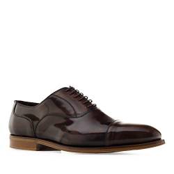 Andrés Machado - Eleganter Herrenschuh aus hochwertigem Leder - AM-Oxford - Anzugschuhe für Männer/für Business und Alltag - Cognac, EU 48 von Andrés Machado