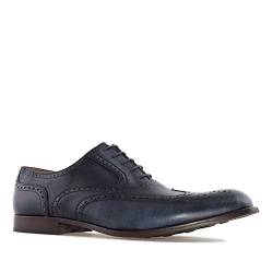 Andrés Machado - Eleganter Herrenschuh aus hochwertigem Leder - AM-Wing Tip - Anzugschuhe für Männer/Mokassins für Business und Alltag - Blau, EU 50 von Andrés Machado