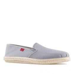 Andrés Machado - Espadrilles für Damen und Herren – AM500 - Slipper für den Sommer – Unisex Hausschuhe – Leinenschuhe mit rutschfester Gummisohle und Jute – Grau, EU 45 von Andrés Machado