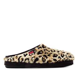 Andrés Machado - Hausschuhe für Herren für Sommer – Unisex Slipper - AM001 für drinnen und draußen – Pantoffeln aus Filz mit Rutschfester Gummisohle – Leopard, EU 42 von Andrés Machado