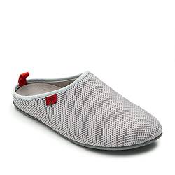 Andrés Machado - Hausschuhe für junge Männer – Frühling Sommer – DYNAMIC – Unisex Slipper - atmungsaktive Netzstruktur – rutschfeste Gummisohle herausnehmbares Fußbett - Grau EU 48 von Andrés Machado