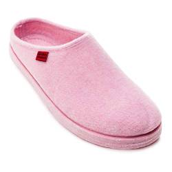 Andrés Machado - Hausschuhe fürfür Herren für Herbst – Unisex Slipper für drinnen und draußen - AM001 – Pantoffeln aus Filz mit Rutschfester Gummisohle – Rosa, EU 45 von Andrés Machado