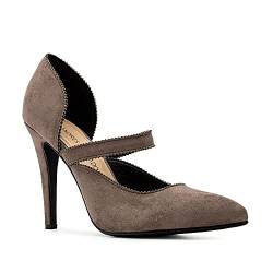 Andres Machado Pumps in Übergrößen Braun AM5533 Ante Taupe große Damenschuhe, Größe:44 von Andres Machado