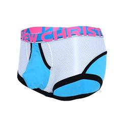 Andrew Christian Almost Naked Retro Net Boxer Blau S von Andrew Christian