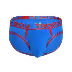 Andrew Christian - Herren Slips - Trophy Boy® for Hung Guys Brief Elect Blue - Blau - 1 x Größe S von Andrew Christian