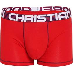 Andrew Christian - Männer Unterwäsche - Herren Boxer - Almost Naked® Hang-Free Boxer Red - Rot - 1 x Größe S von Andrew Christian