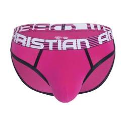 Andrew Christian - Männer Unterwäsche - Herren Slip - Almost Naked® Retro Brief Fuchsia - Rosa - 1 x Größe L von Andrew Christian