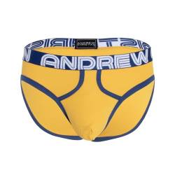Andrew Christian - Männer Unterwäsche - Herren Slip - Retro Brief w/Almost Naked® - Gelb - 1 x Größe L von Andrew Christian