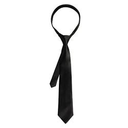 Androxeda Einfarbige Formale Krawatte Der Männer Schwarze Lange Schmale Krawatten von Androxeda