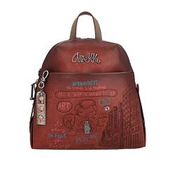 Anekke - Damenrucksack - große Tasche - Kunstledertasche mit 3 Griffen und Taschen - Doppelgriff - City-Kollektion - Accessoires und Accessoires für Damen - 29 x 27 x 11 cm, bunt, Einheitsgröße von Anekke