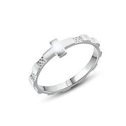 Anellissimo Religiöser Rosenkranz-Ring für Herren und Damen, 925er Sterlingsilber,, Sterling Silber von Anellissimo