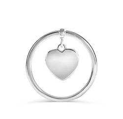 Anellissimo Ring Herz Anhänger Damen 925 Silber -, Silber von Anellissimo