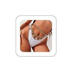 Aneneiceera Boho Geschichtet Gold Dickes Taille Kette Sexy Sonne Harness Körper Kette Mehrere Reihe Klotzige Kubanisch Kette Hüfte Kette Einzigartig Bikini Körper Kette Schmuck Zubehör für Frauen von Aneneiceera