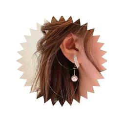 Aneneiceera Vintage Kristall Perle Tropfen Ohrringe Gold Spirale Cz Ohrringe Strass Spirale Ohrstecker Ohrringe Süßwasserperle Ohrringe Schmuck Für Frauen Und Mädchen von Aneneiceera