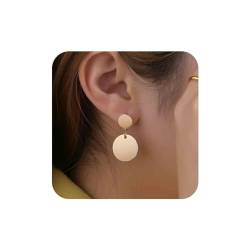 Aneneiceera Vintage Scheibenmünze Ohrringe Gold Doppelmünze Ohrringe Winzige Scheibe Ohrringe Minimalistische Ohrringe Schmuck Für Frauen Und Mädchen von Aneneiceera