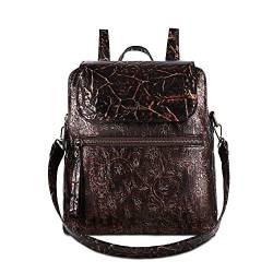 Angel Kiss Rucksack Damen Leder Wasserdichte Daypack Reiserucksack Umhängetaschen Tagesrucksack Cabrio Multifunktion Rucksäcke Henkeltasche von Angel Kiss