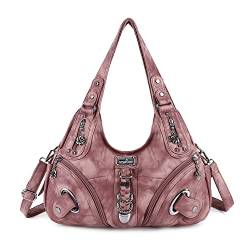 Angelkiss Hobo Geldbörsen und Handtaschen für Frauen Satchel Handtasche Frauen Geldbörsen Große tägliche Schultertaschen, 7028 Rosa von Angel Kiss