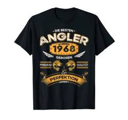 Die Besten Angler wurden 1968 geboren Angler 55. Geburtstag T-Shirt von Angel Sprüche Fisch Fischer Angeln Geschenk Lustig