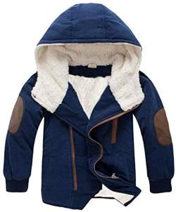 Kinder Jungen Baumwolljacke Winterjacke Steppjacke Kinder Lange Herbst Winter Jacket Wintermantel Mantel Parka Outerwear (Blau, 110) von Angel ZYJ