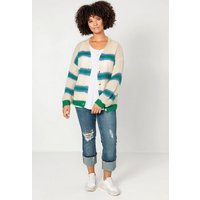 Angel of Style Strickjacke Strickjacke oversized Rippstrick Streifen Langarm von Angel of Style