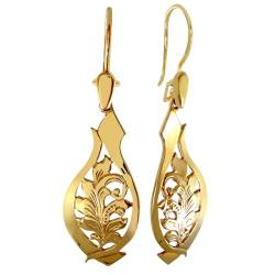 AngelGold Große durchbrochene Damen Ohrringe aus 585 Gold auf Ohrringen von AngelGold