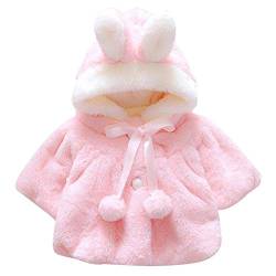 AngelZYJ Baby Kleinkind Mädchen Winterjacke Kinderjacken Fell Warm Winter Coat Mantel Jacke Dicke warme Kleidung(0-24Monate) (Pink, 0-6 Monate) von AngelZYJ
