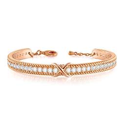 Angelady Armband Infinity Damen Symbol Armband mit Rosegold Unendlichkeits Symbol und Funkelnden Armkette Geschenk Geburtstags für FrauenEhefrau Mama Mutter-mit Geschenkbox von Angelady