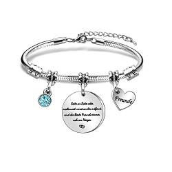 Angelra Armband Beste Freunde Freundschaft Geschenk Gute Freunde sind wie die Sterne. Du siehst sie nicht immer, aber du weißt, dass sie immer da sind Armbänder Geburtstagsgeschenk Weihnachten (F) von Angelra