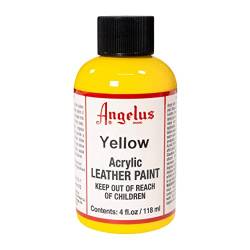 Angelus Acryl Leder Farbe 118ml / 4oz (Gelb/Yellow) von Angelus