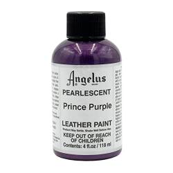 Angelus Acryl Lederfarbe Pearlescent Farbe (118ml, Prince Purple) von Angelus